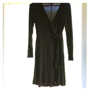 EXPRESS Olive green wrap dress